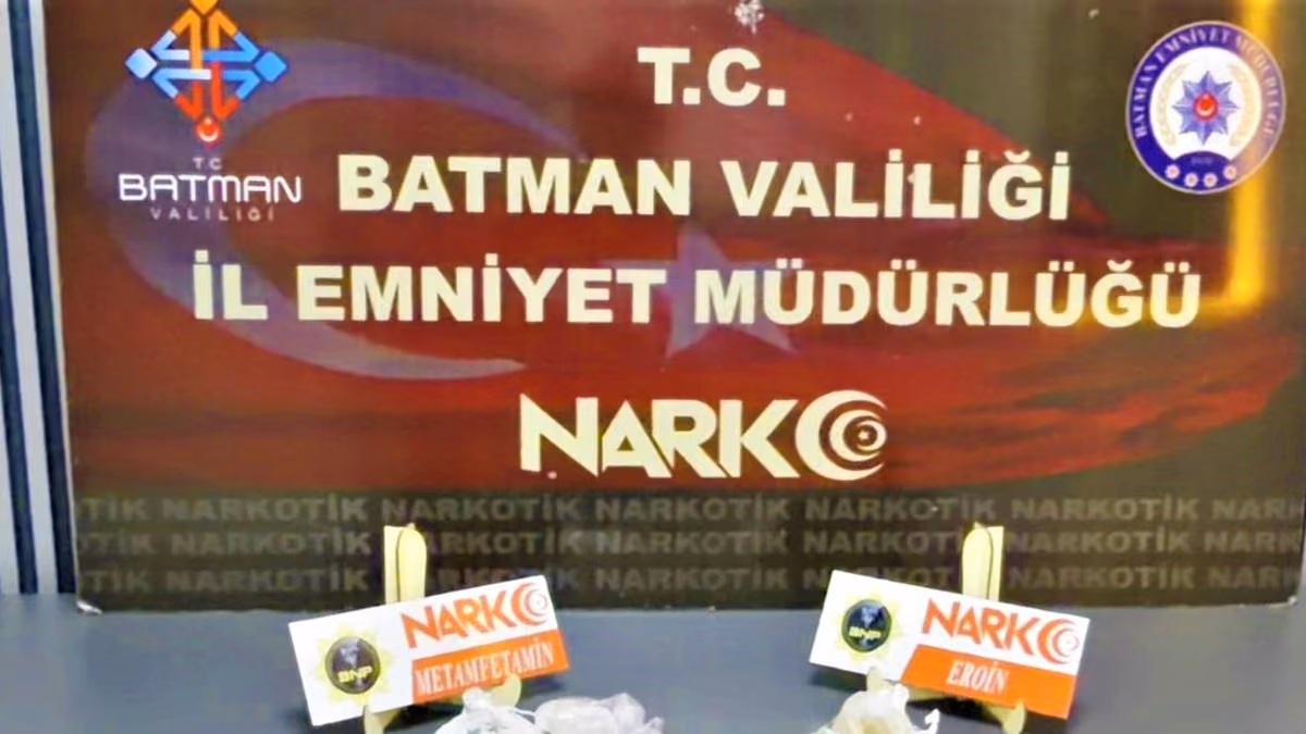 BATMAN’DA UYUŞTURUCU OPERASYONU 2 TUTUKLU (2)