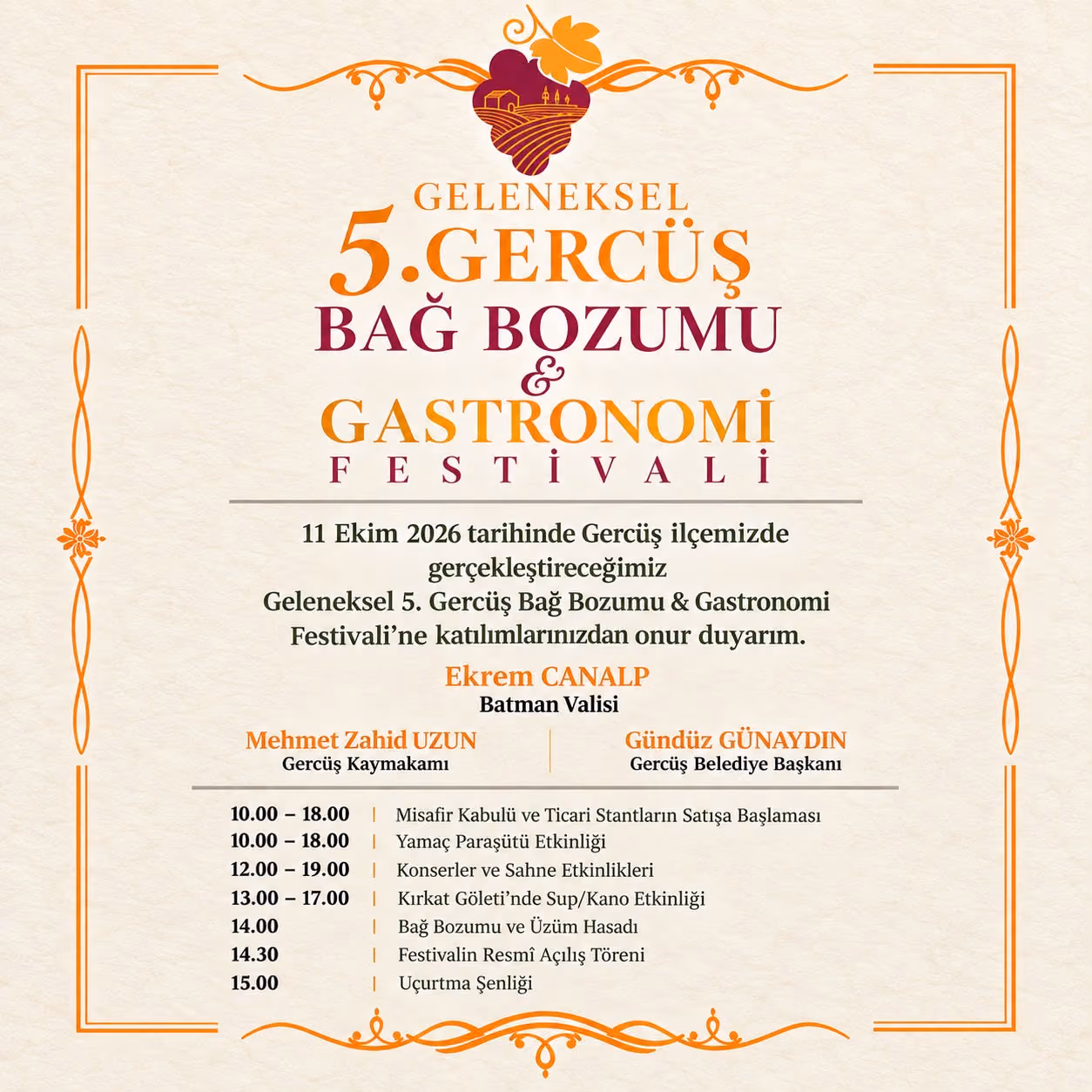 GERCÜŞ FESTİVALİNE ÜCRETSİZ ULAŞIM