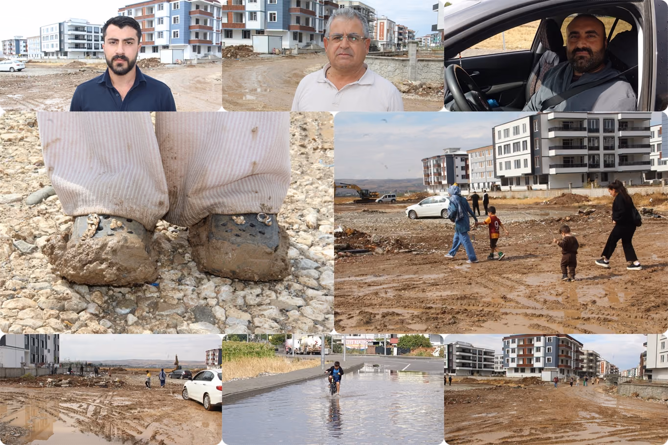 YAĞMUR YOLLARI ÇAMURA ÇEVİRDİ MAHALLELİ ALTYAPI BEKLİYOR (1)