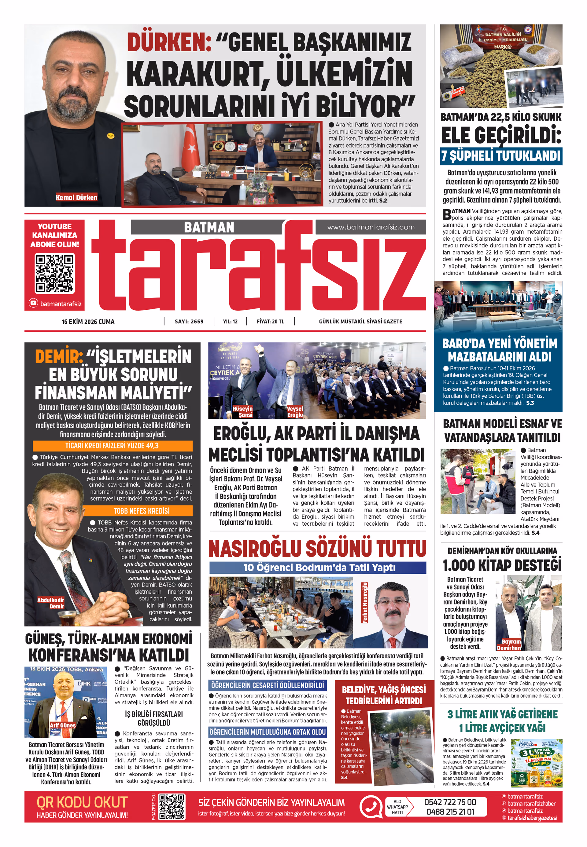 14 EKİM 2026 · 3 e-gazete kapağı