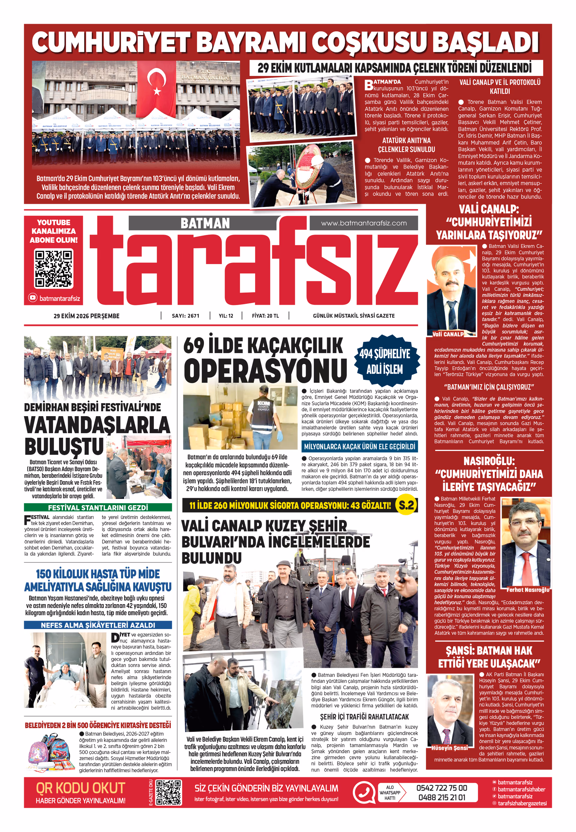 28 EKİM 2026 e-gazete kapağı