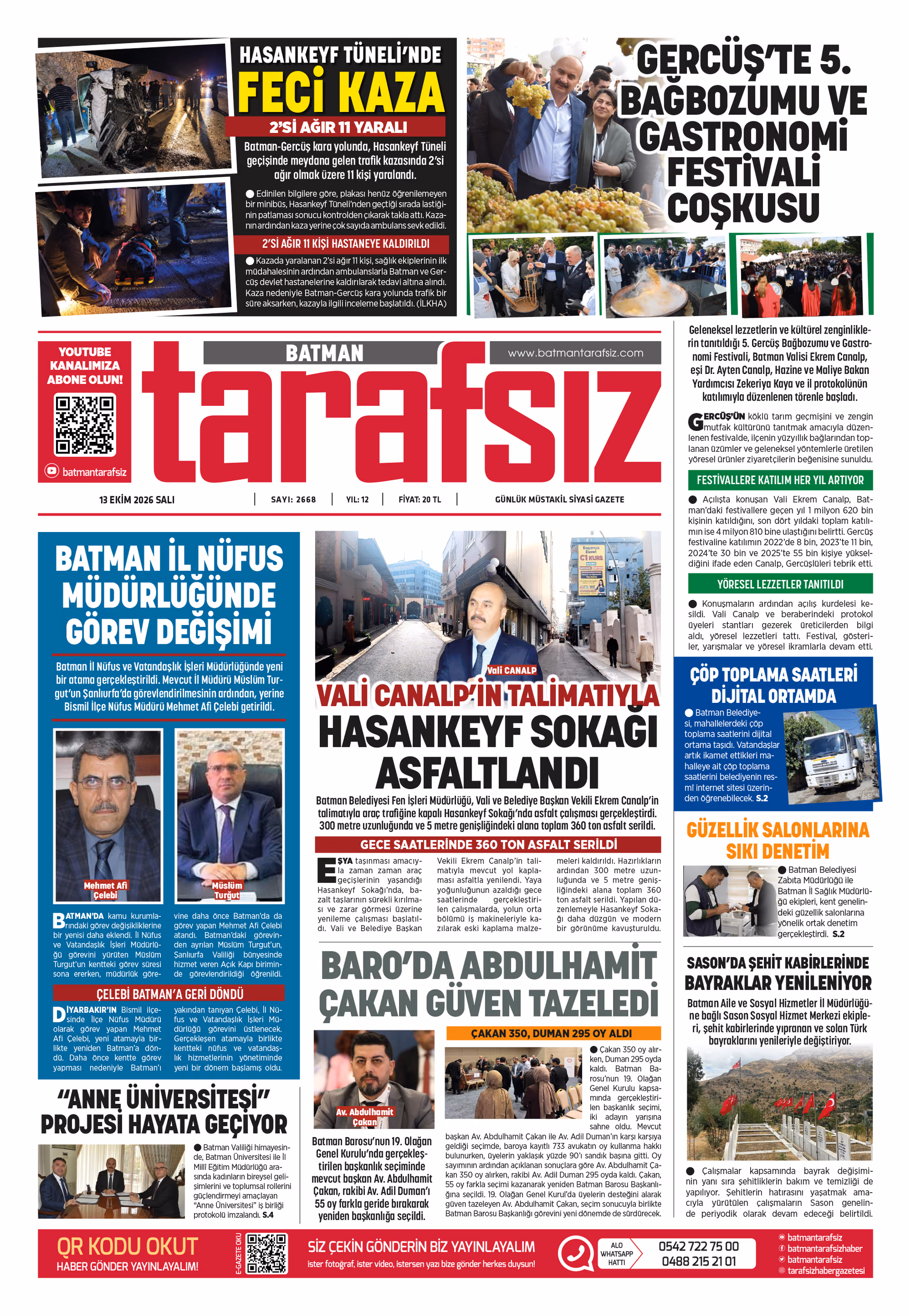 12 EKİM 2026 e-gazete kapağı