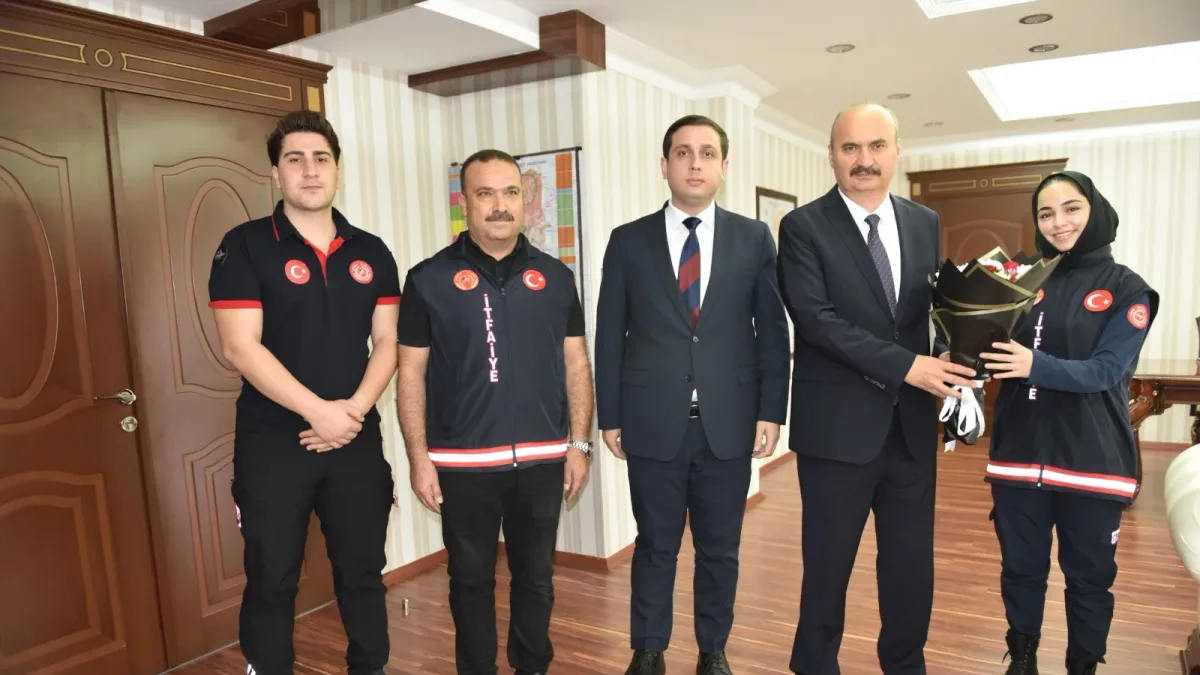 VALİ CANALP’E İTFAİYE HAFTASI ZİYARETİ