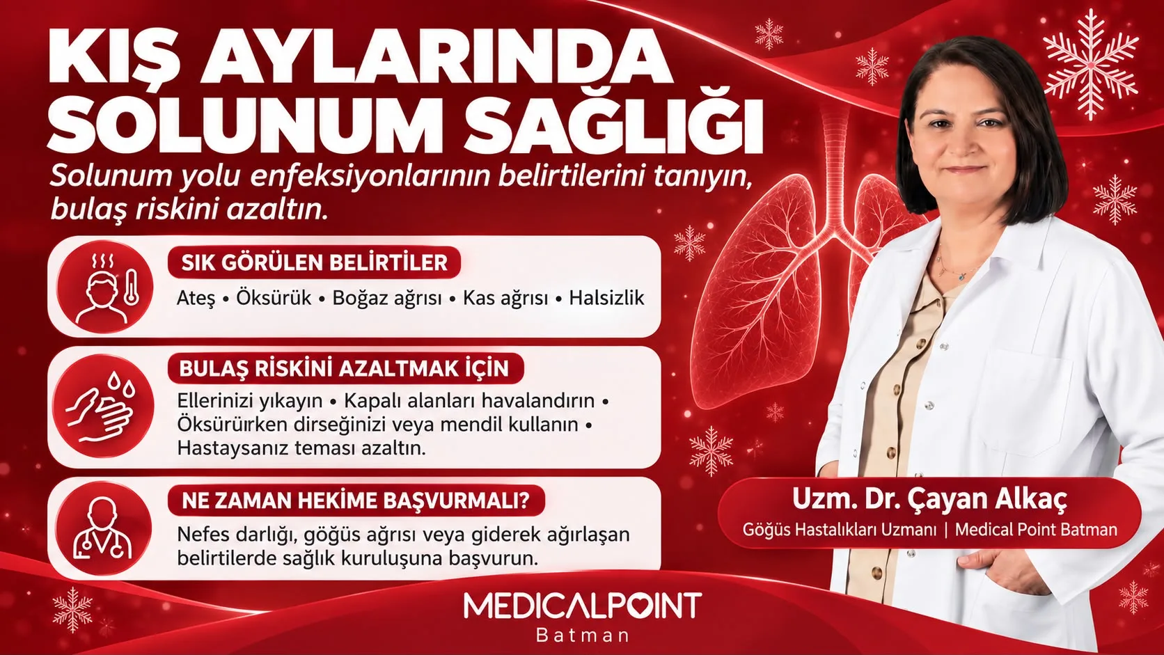 KIŞ AYLARINDA SOLUNUM SAĞLIĞINA DİKKAT