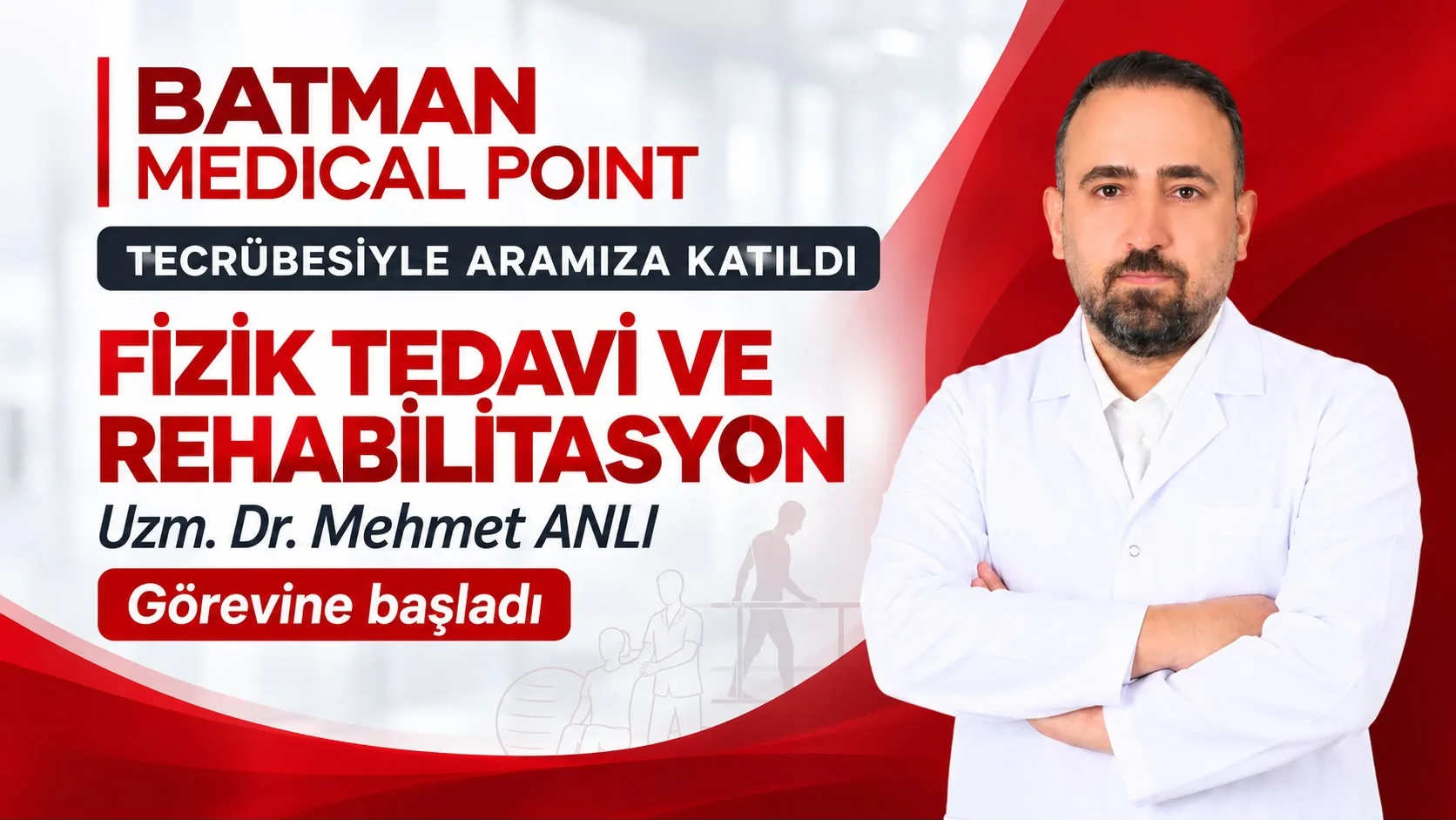 UZM. DR. MEHMET ANLI MEDİCAL POİNT’TE GÖREVE BAŞLADI