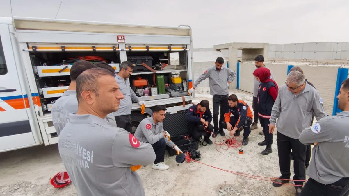 ARAMA KURTARMA EKİPLERİ EĞİTİLİYOR