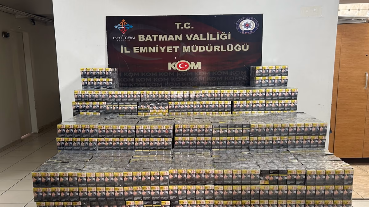 BATMAN’DA 26 BİN 570 PAKET KAÇAK SİGARA ELE GEÇİRİLDİ