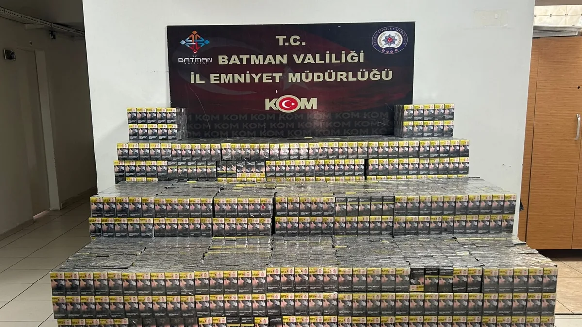 BATMAN’DA 26 BİN 570 PAKET KAÇAK SİGARA ELE GEÇİRİLDİ