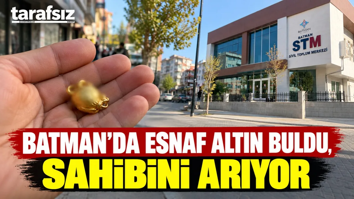BATMAN’DA ESNAF ALTIN BULDU, SAHİBİNİ ARIYOR