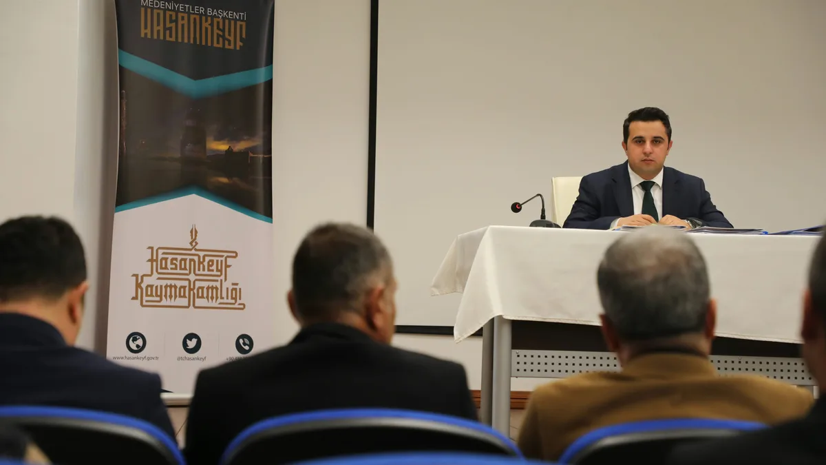 HASANKEYF’TE KURUM AMİRLERİ BULUŞTU