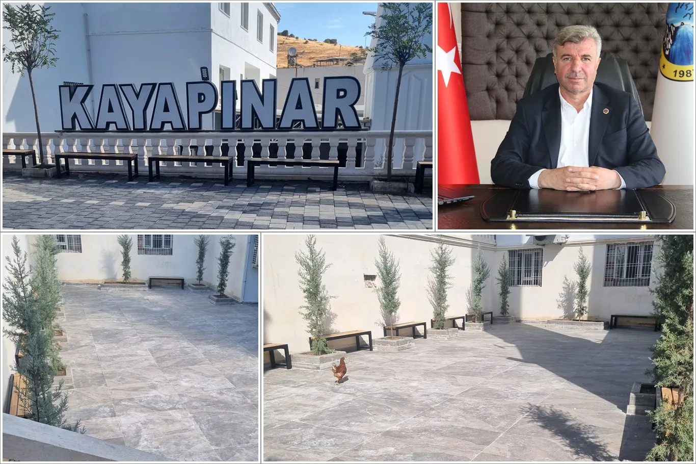 KAYAPINAR’DA BELDE MERKEZİNE YENİ PEYZAJ DÜZENLEMESİ