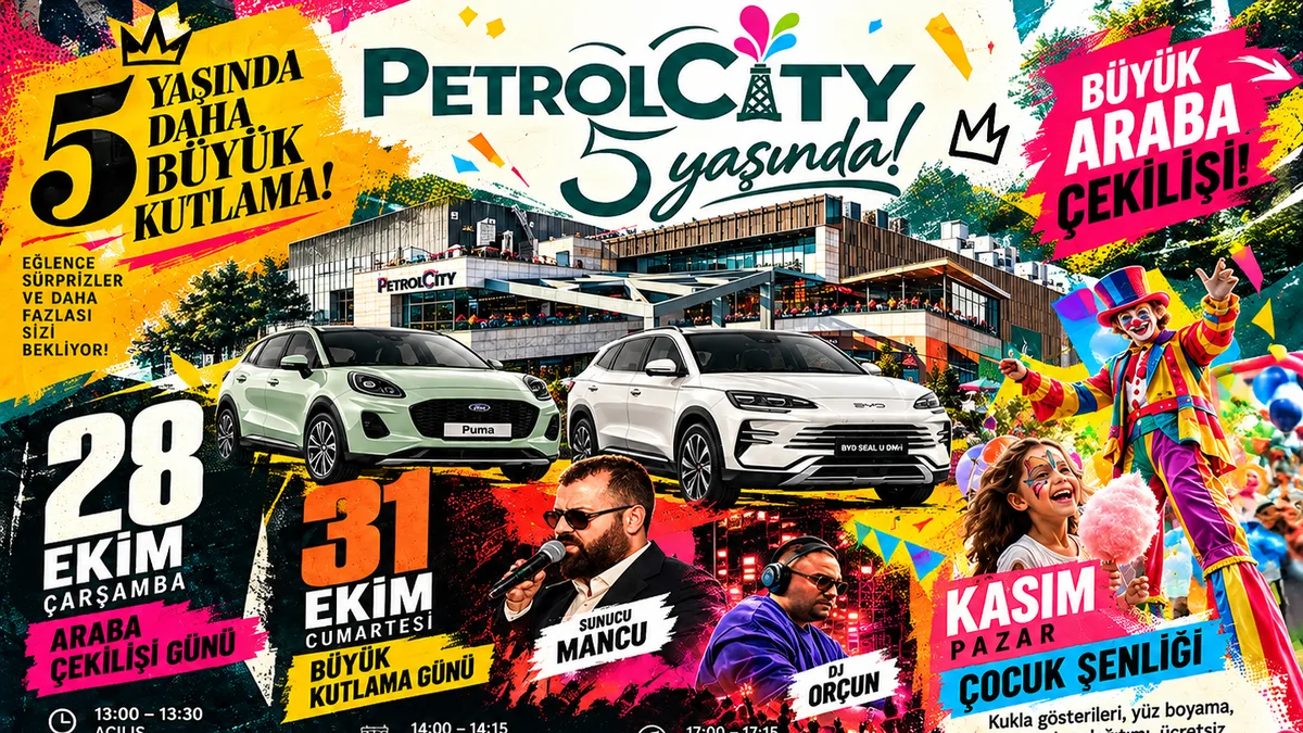 PETROLCİTY AVM 5. YILINI KUTLADI