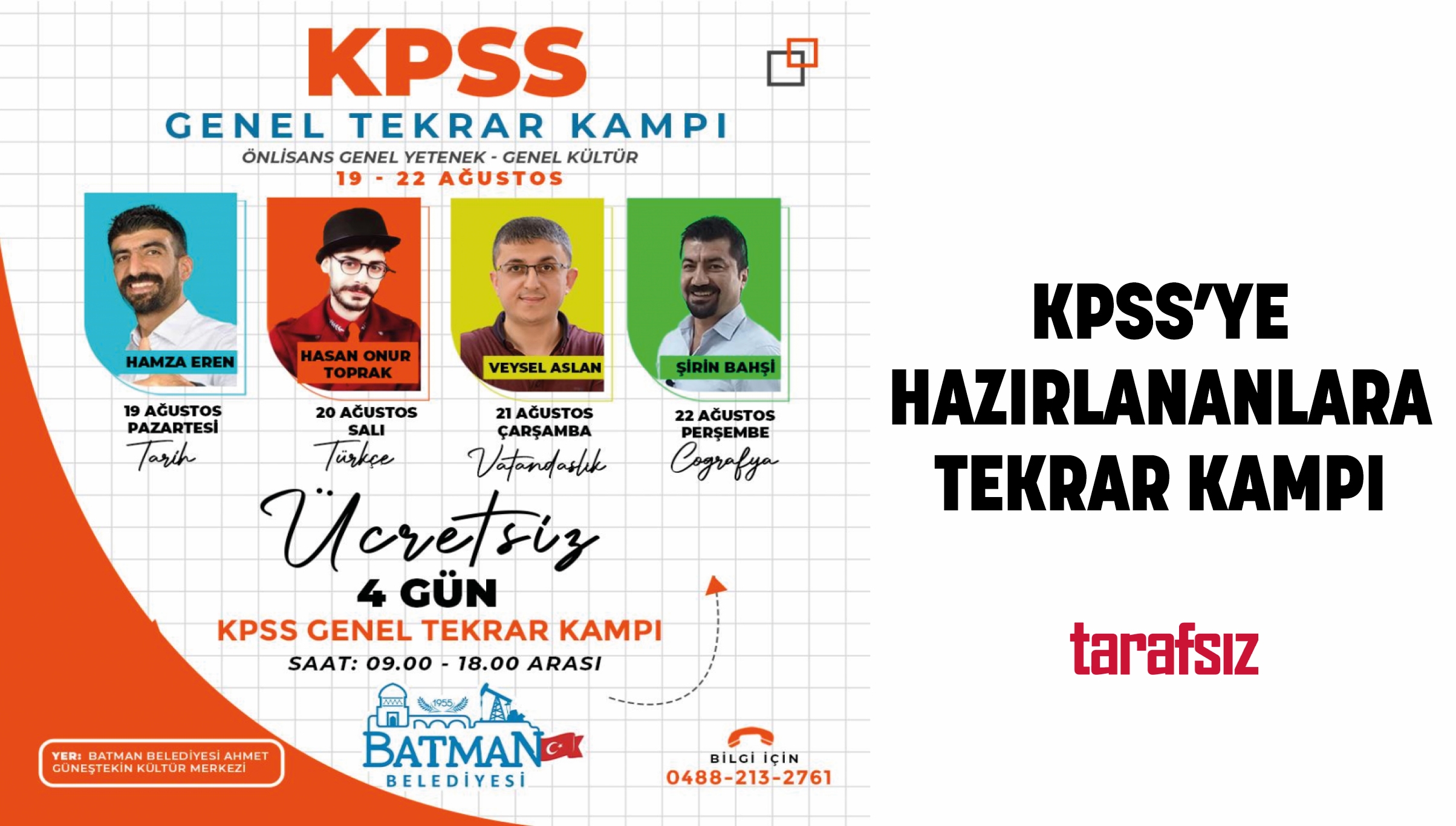 KPSS’YE HAZIRLANANLARA TEKRAR KAMPI