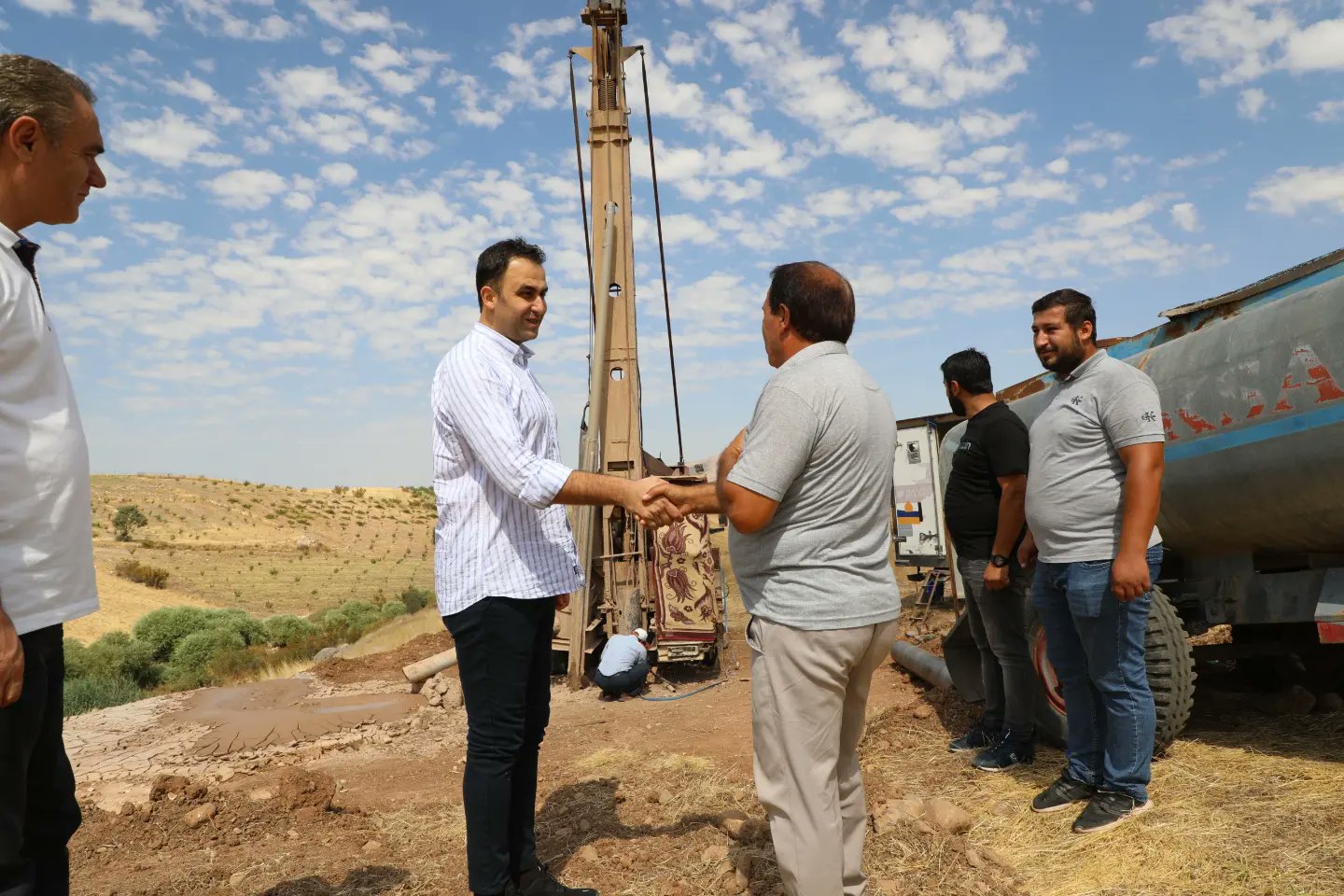 SU SONDAJ KUYUSU ÇALIŞMASINI YERİNDE İNCELEDİ