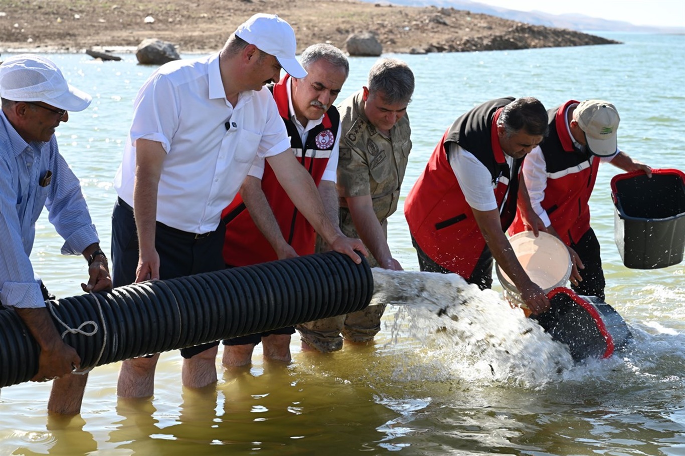 BARAJ GÖLLERİNE 2 MİLYON YAVRU SAZAN BIRAKILDI