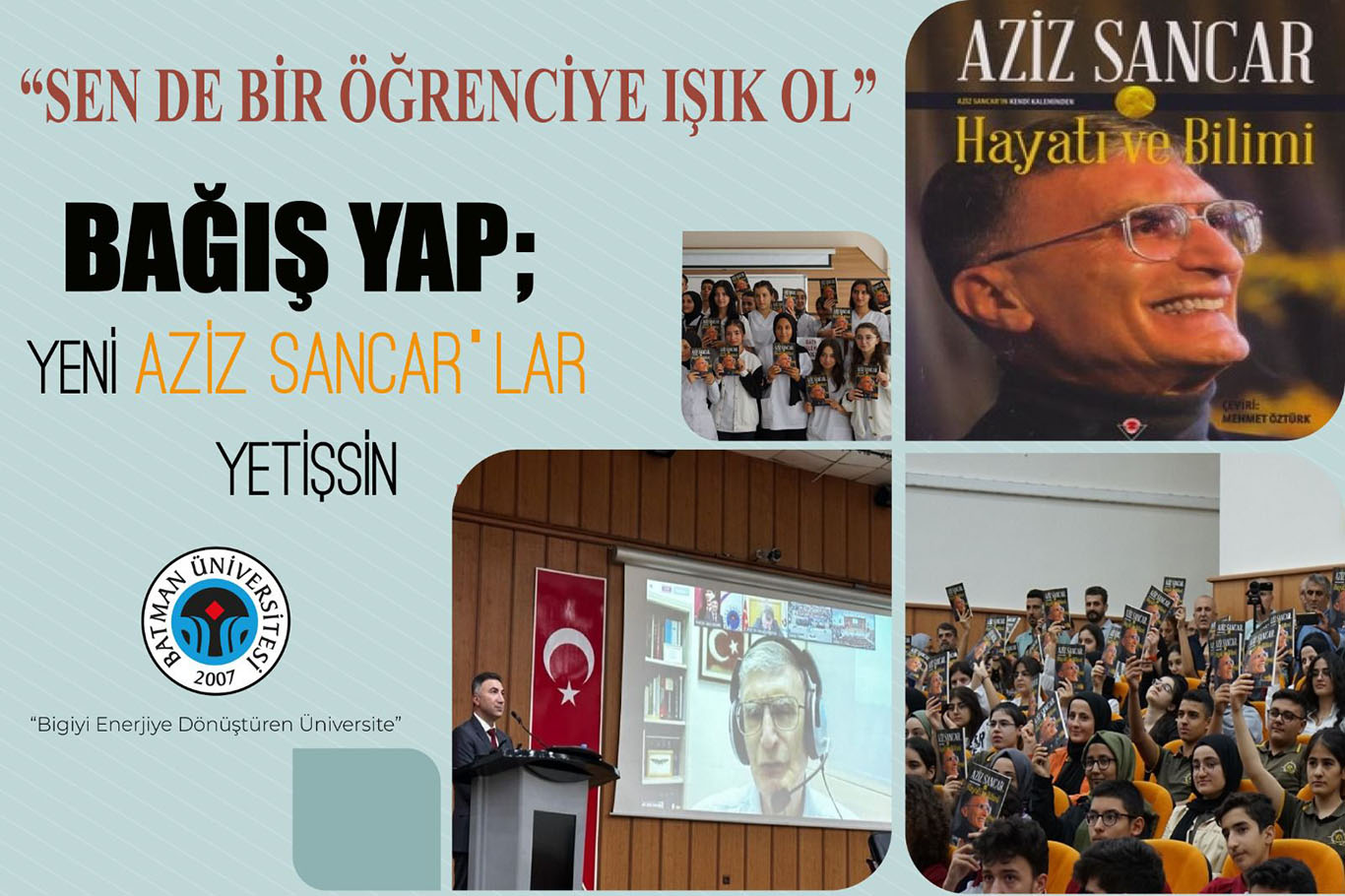ÜNİVERSİTEDEN “SEN DE BİR ÖĞRENCİYE IŞIK OL” ÇAĞRISI