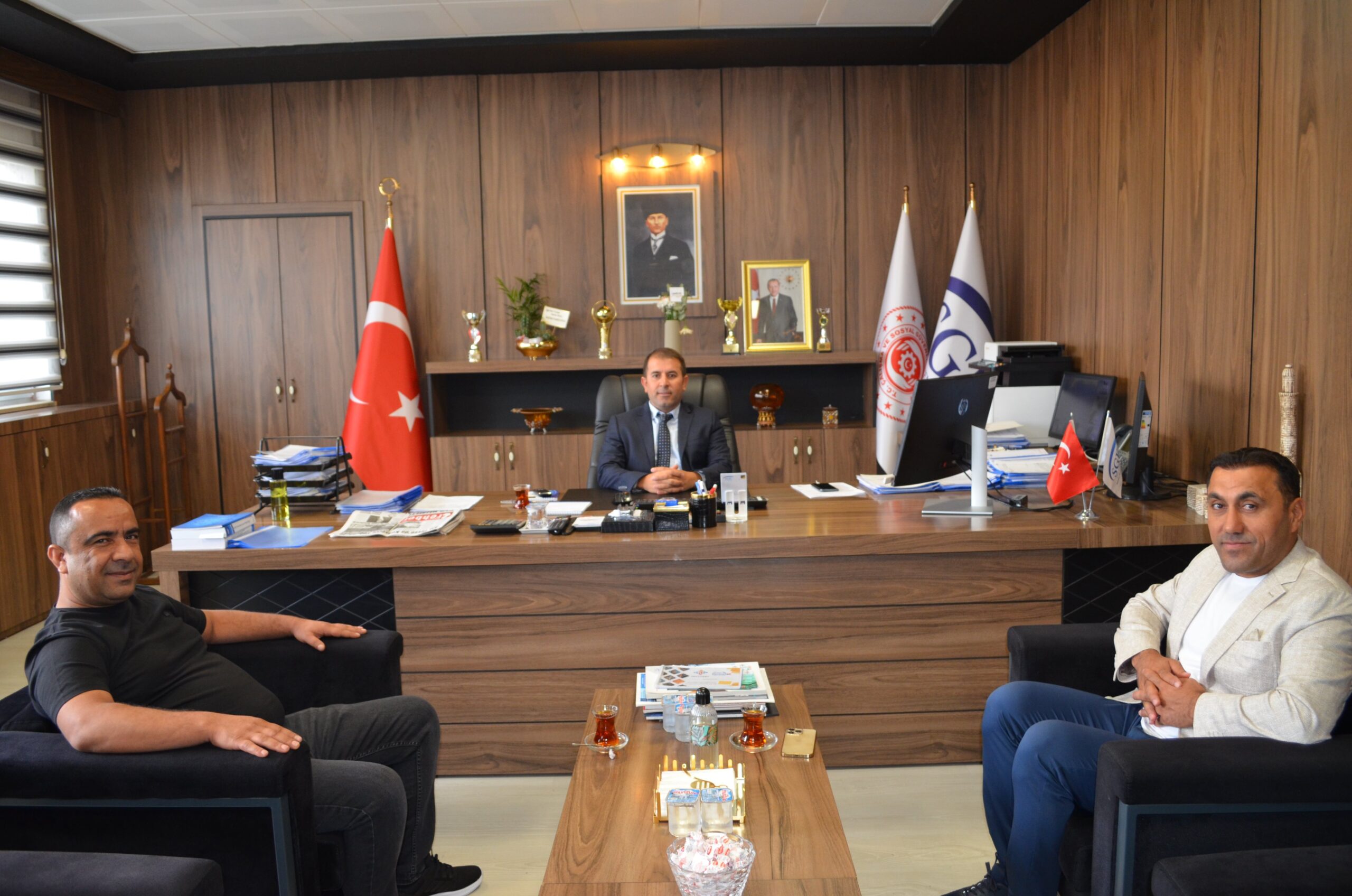 TAŞKIRAN’DAN SGK İL MÜDÜRÜ GÜMÜŞ’E ZİYARET