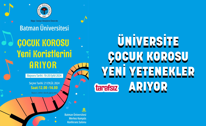 ÜNİVERSİTE ÇOCUK KOROSU YENİ YETENEKLER ARIYOR