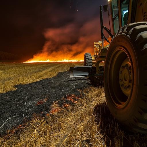 ANIZ YANGININA HIZLI MÜDAHALE