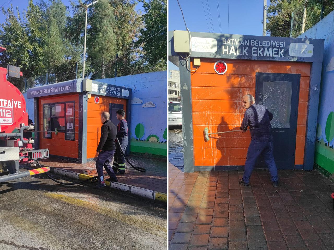 HALK EKMEK BÜFELERİ TEMİZLENİYOR
