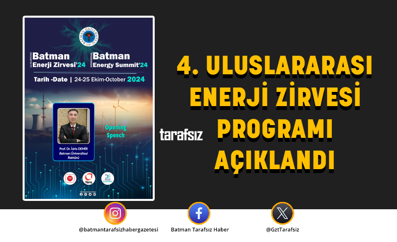 4. ULUSLARARASI ENERJİ ZİRVESİ PROGRAMI AÇIKLANDI