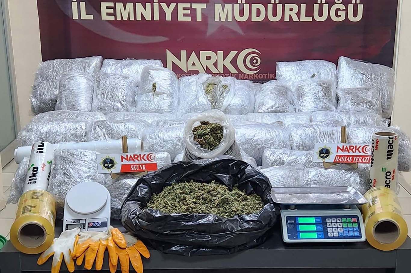 52 kilogram uyusturucu ele geçirildi