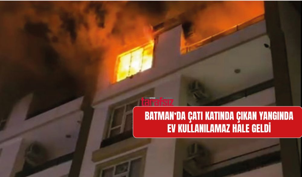 5 KATLI BİNANIN ÇATI KATINDA ÇIKAN YANGIN PANİĞE NEDEN OLDU