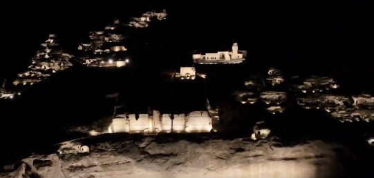 Hasankeyf Kalesi aydınlatma projesinde sona yaklaşıldı