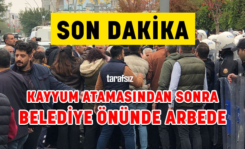 KAYYUM ATAMASINDAN SONRA BELEDİYE ÖNÜNDE ARBEDE