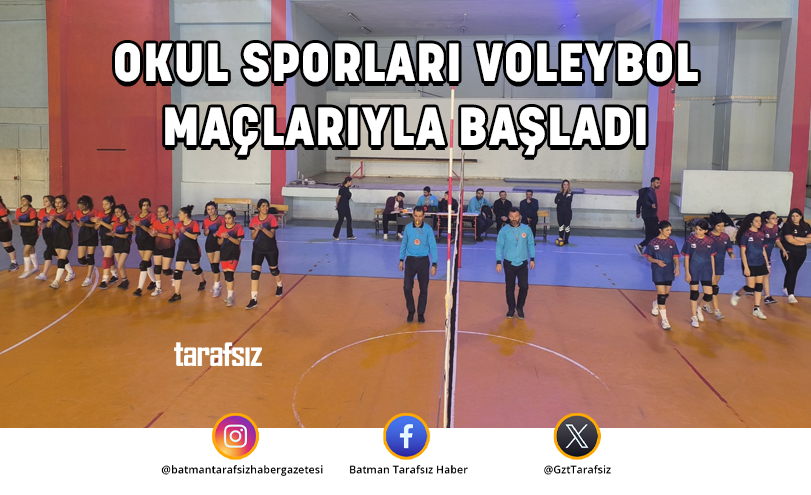 OKUL SPORLARI VOLEYBOL MAÇLARIYLA BAŞLADI
