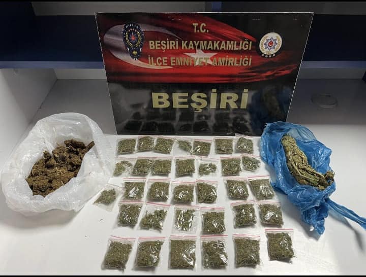 Beşiri’de 157 gram esrar maddesi ele geçirildi