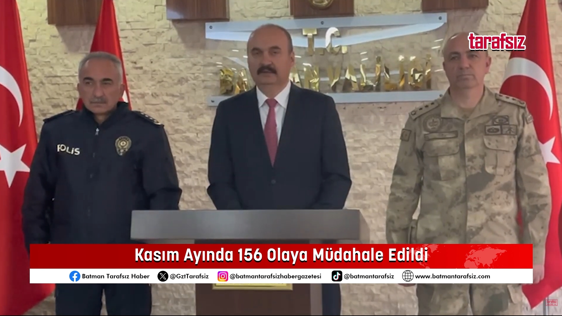 Kasım Ayında 156 Olaya Müdahale Edildi
