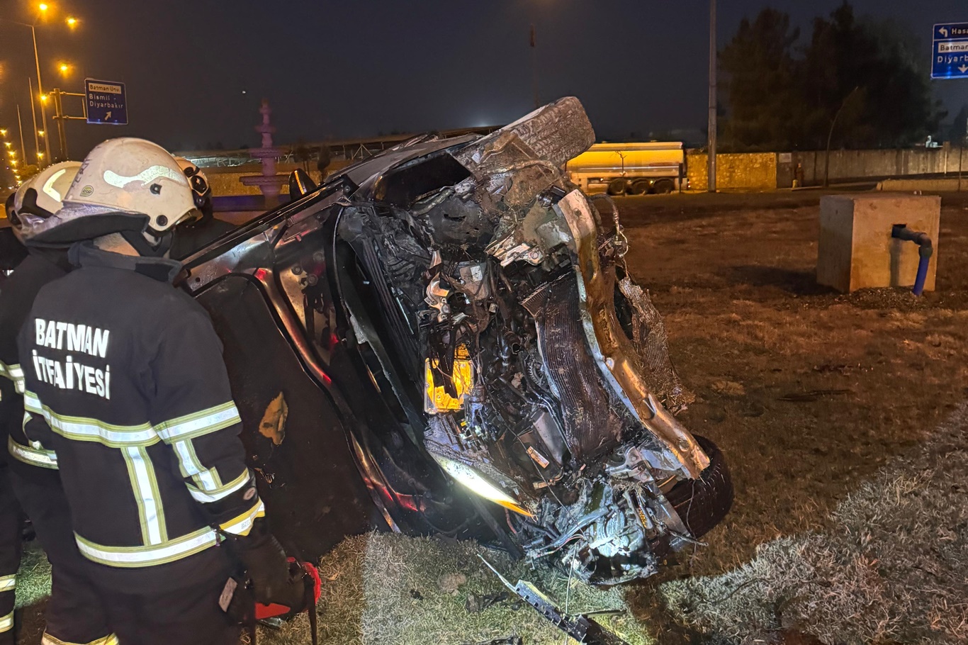 Hasankeyf Yolunda Otomobil Takla Attı