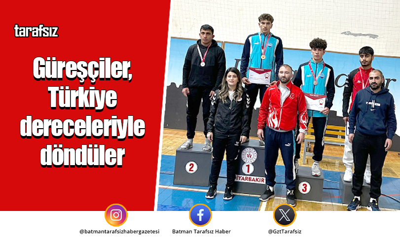 Güreşçiler, Türkiye dereceleriyle döndüler