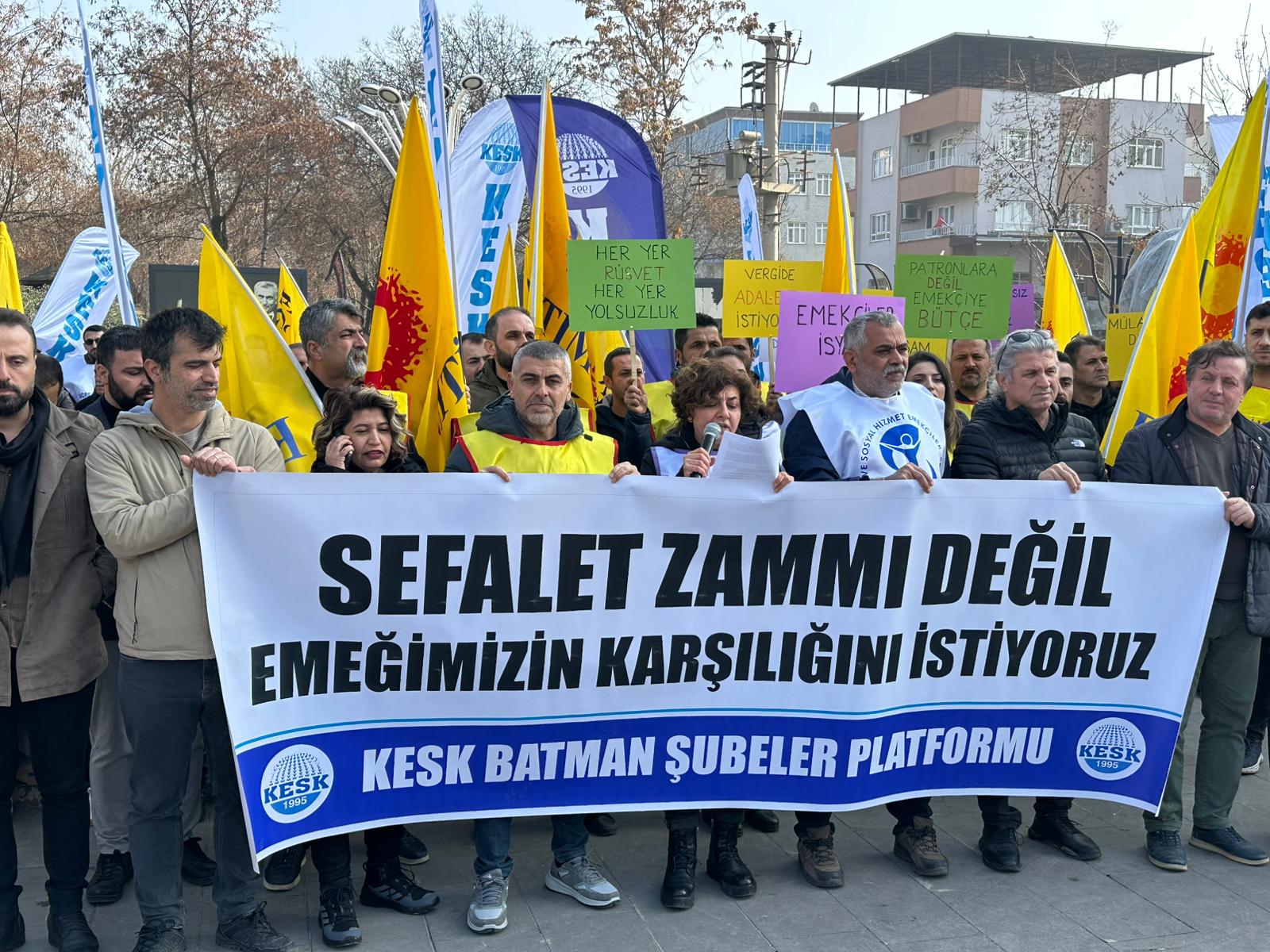 KESK: “Sefalet Zammı Değil, Emeğimizin Karşılığını İstiyoruz!”