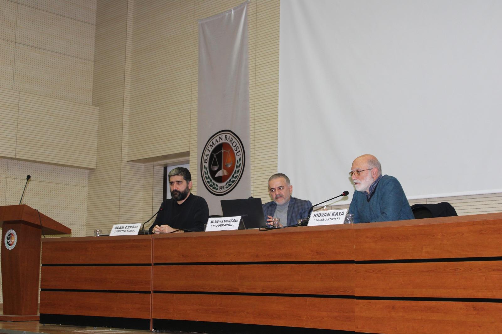 Baro’da “Dünden Bugüne Filistin” paneli düzenlendi