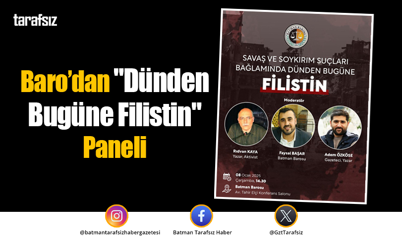 Baro’dan “Dünden Bugüne Filistin” Paneli