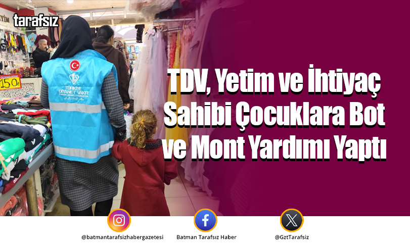 TDV, Yetim ve İhtiyaç Sahibi Çocuklara Bot ve Mont Yardımı Yaptı