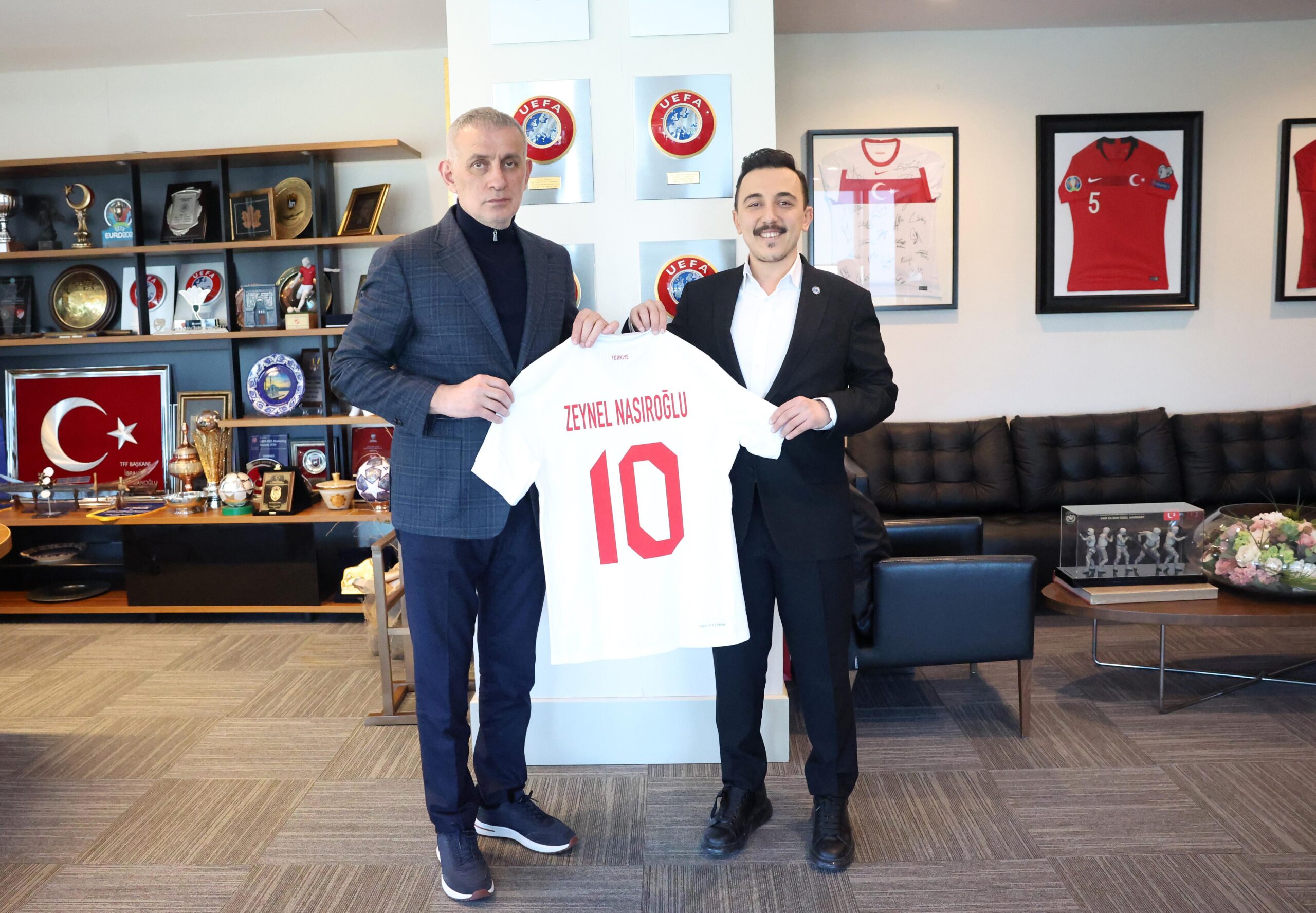 Başkan Nasıroğlu’ndan TFF Başkanı Hacıosmanoğlu’na Ziyaret