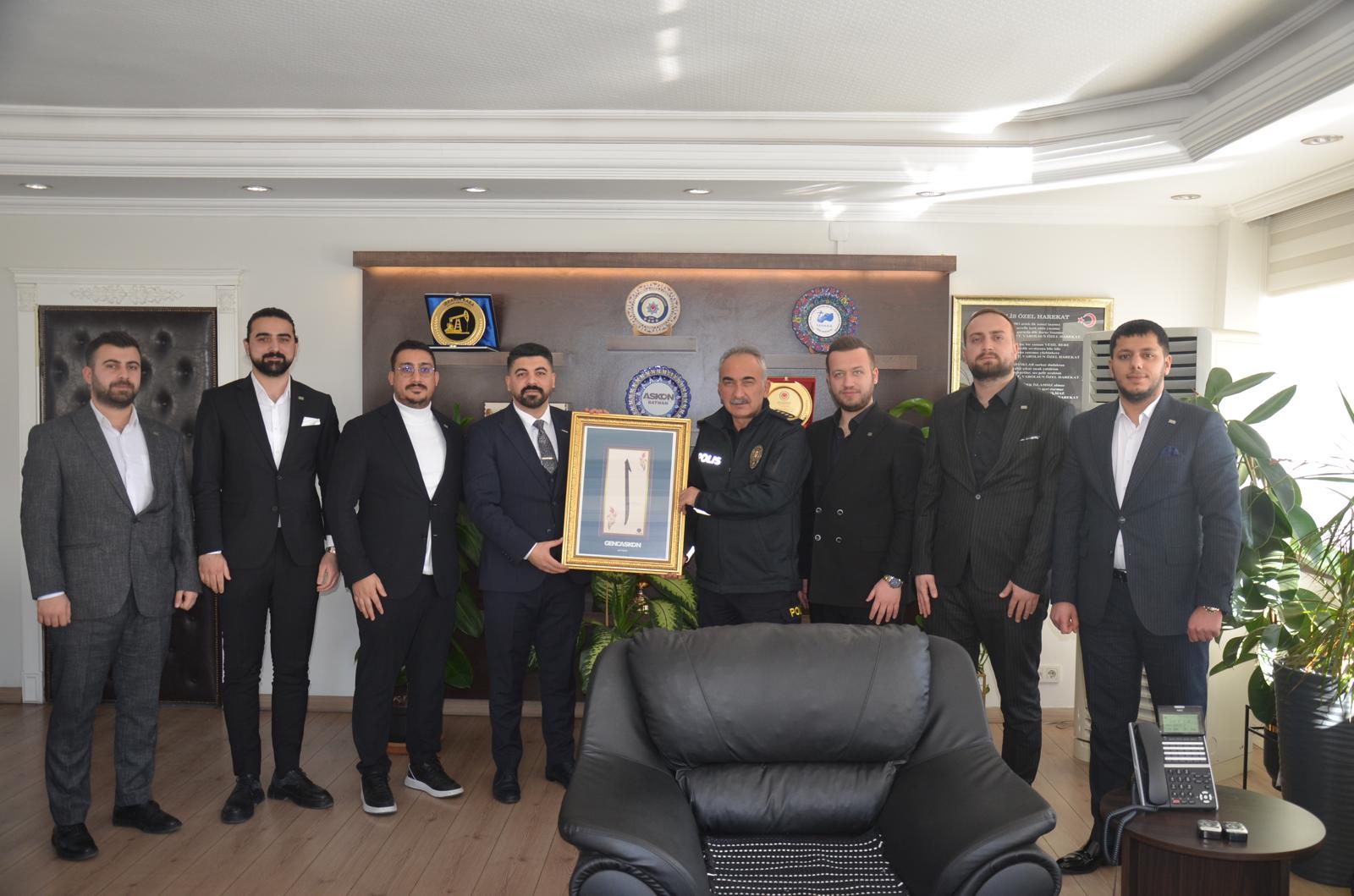 Genç ASKON, Emniyet Müdürü Kaba’yı Ziyaret Etti