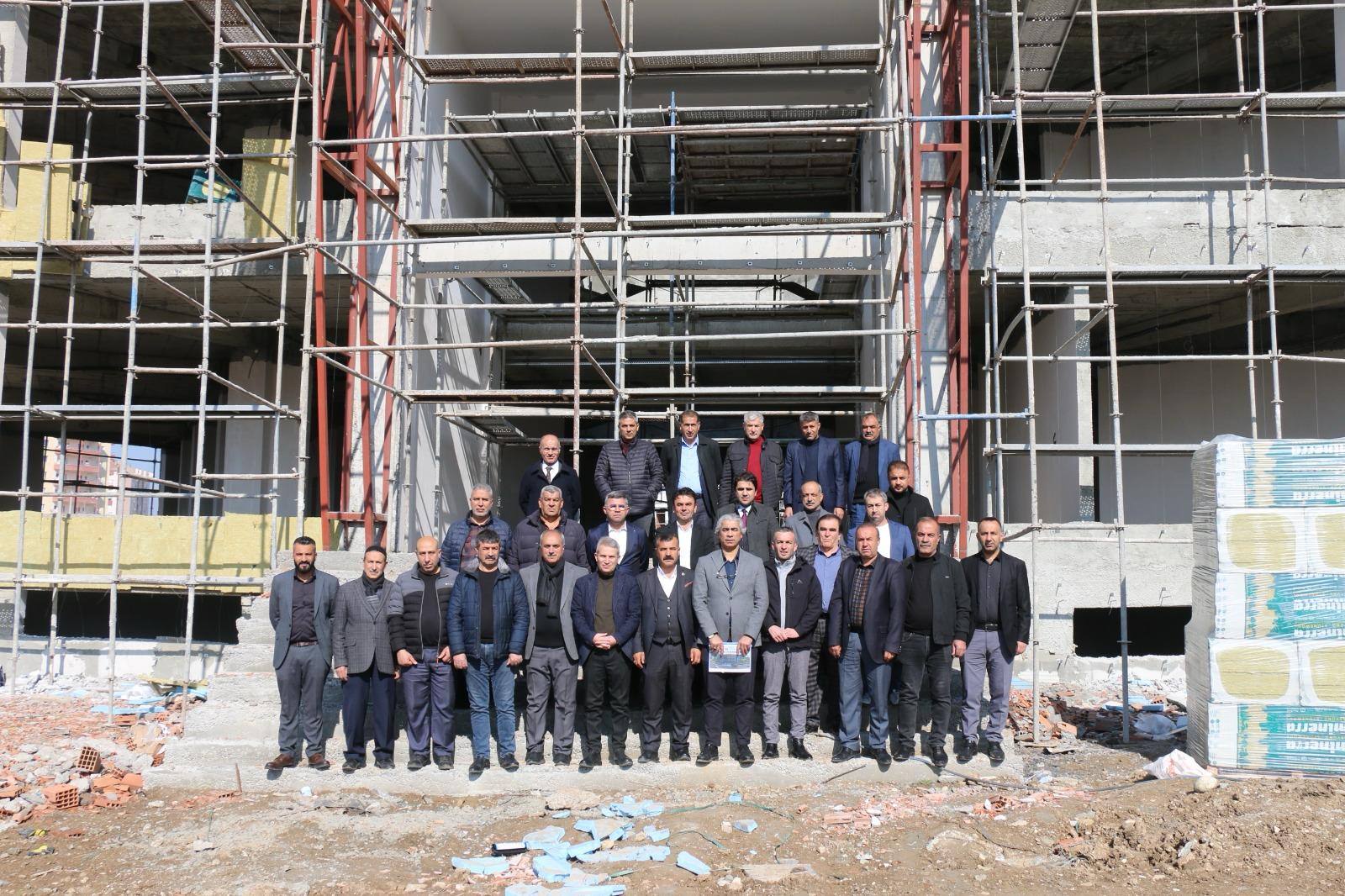 Muhtarlar, Sivil Toplum Merkezi İnşaatını İnceledi