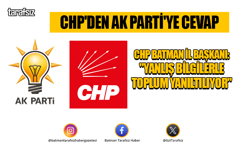 CHP’den Ak Parti’ye Cevap