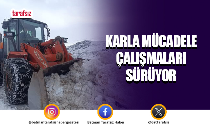 Karla Mücadele Çalışmaları Sürüyor