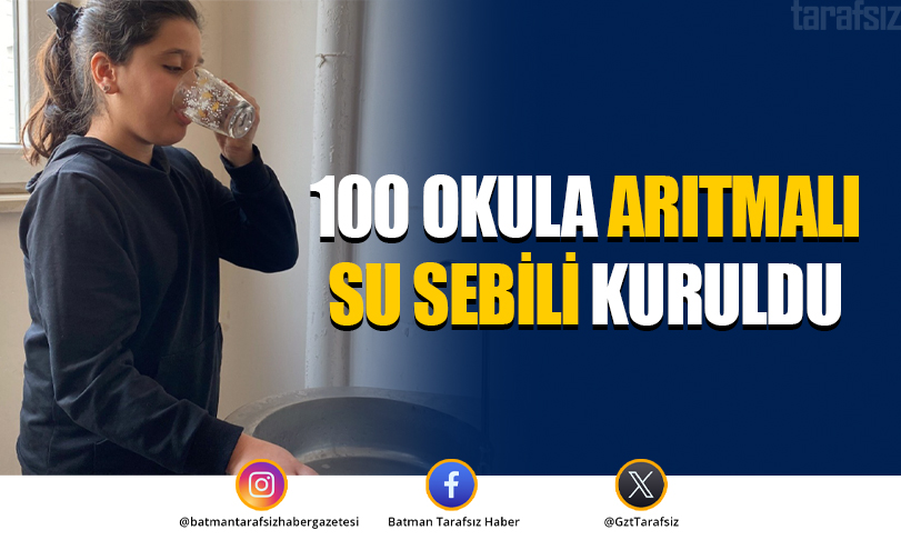 100 Okula Arıtmalı Su Sebili Kuruldu