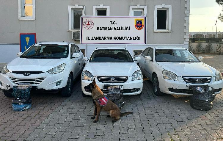 Batman’da 3 Araçta Binlerce Paket Kaçak Sigara Ele Geçirildi