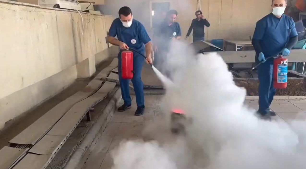 ADSH’de yangın tatbikatı yapıldı