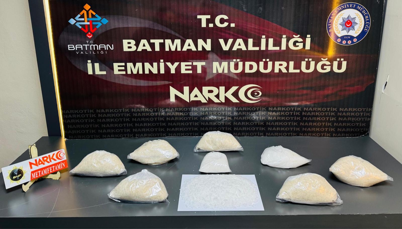Batman’da 4 Kilo Metamfetamin Ele Geçirildi: 1 Tutuklama