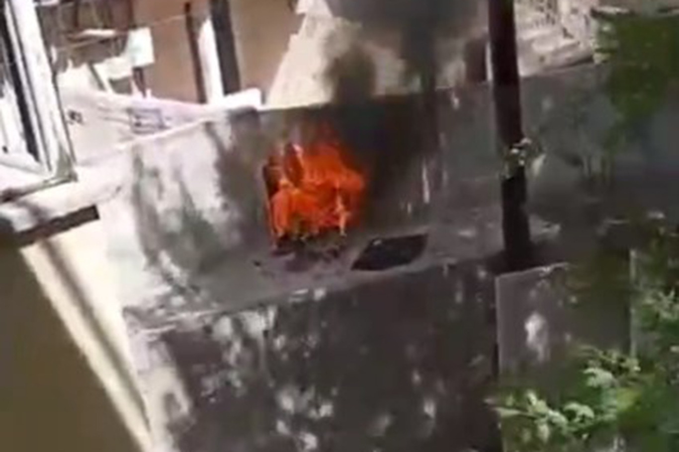 Elektrik Trafosu Patladı