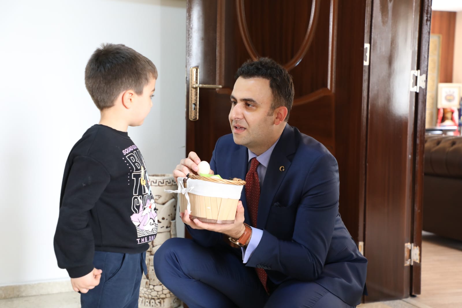 Minik Öğrencilerden Kaymakam İmrak’a Ziyaret