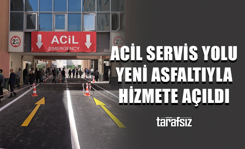 Acil Servis Yolu Yeni Asfaltıyla Hizmete Açıldı